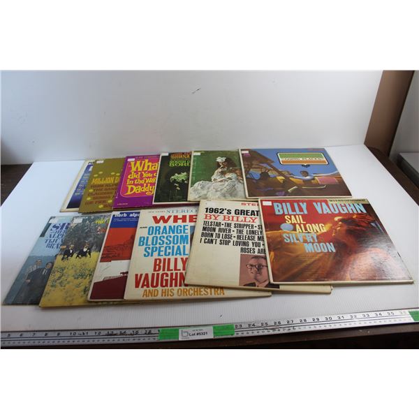 (12) Vinyl Records - Billy Vaughn, Herb Alpert & Tijuana Brass and Piano Greats
