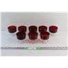 Image 1 : (8) Garnet Luminarc Goblets