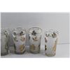 Image 3 : (6) Libbey MCM Foliage Etched Glass Set