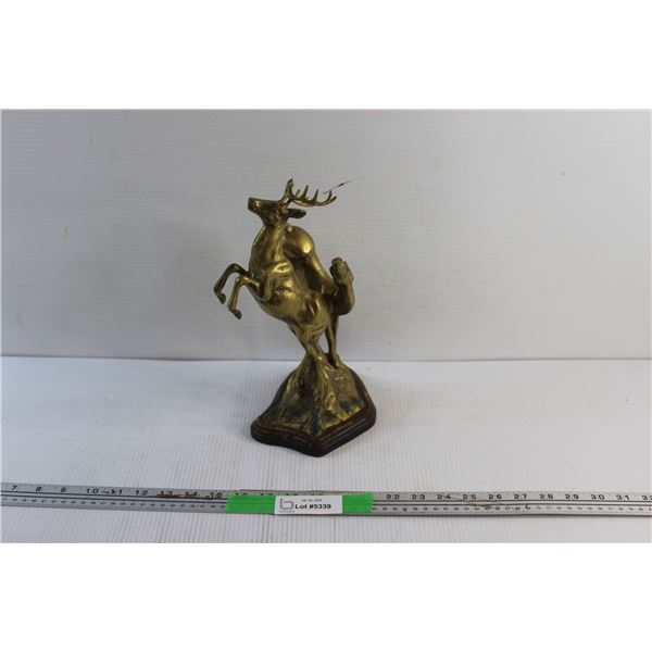 Brass Deer Statue