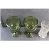 Image 5 : Glass Cups, Goblet and Green Glass Goblets