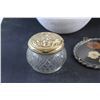 Image 7 : Silver Plated Planter, Candle Holders, Ceramic Vase, Wall Decor and Glass Jar