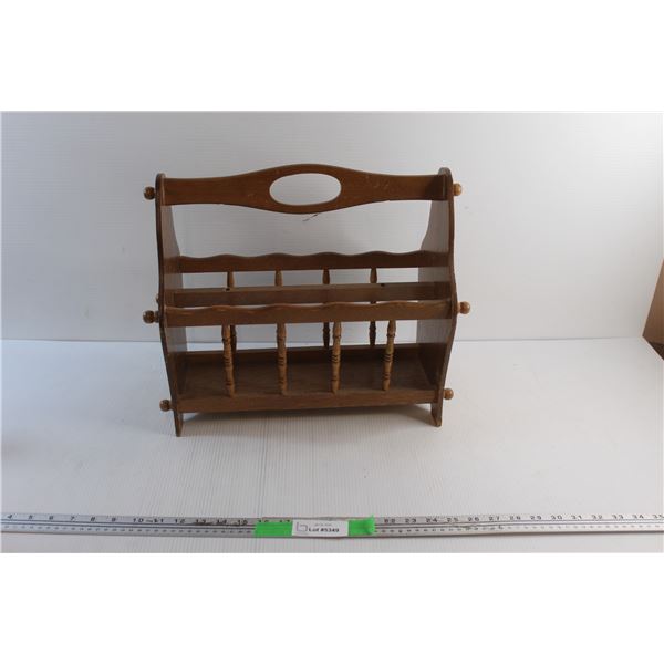 Wooden Magazine Rack