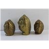 Image 3 : (3) Brass Owl Decor