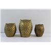 Image 4 : (3) Brass Owl Decor