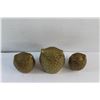 Image 5 : (3) Brass Owl Decor