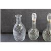 Image 2 : (3) Glass Liquor Decanters and Glass Goblet