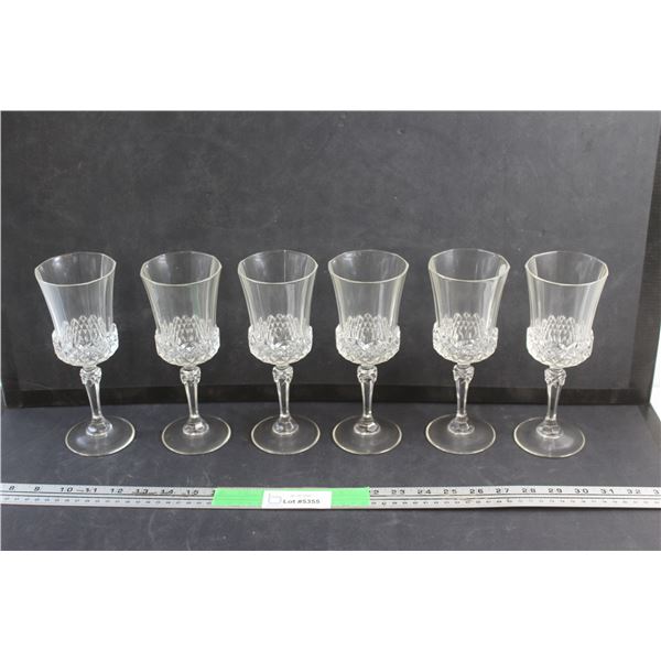 (6) Crystal Goblets