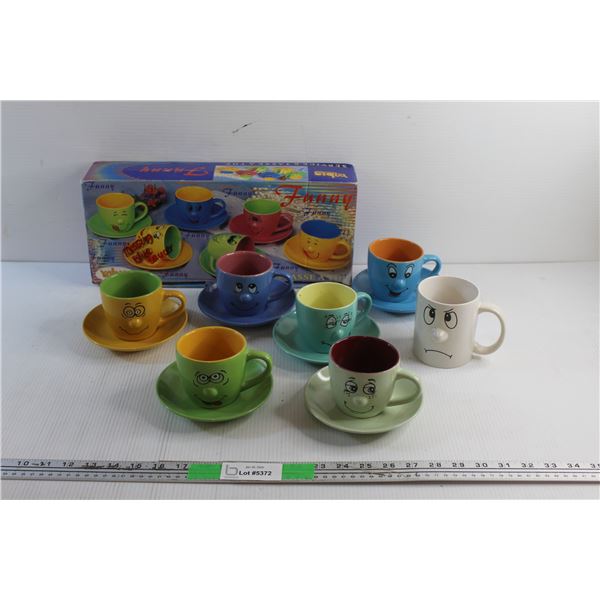 (6) Tea Cups & Saucers and Ceramic Mug