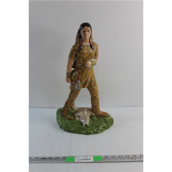 Indigenous Chalkware Statue - Chipped