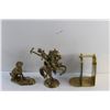 Image 5 : Brass Statues and Solid Brass Photo Frame 3 1/2'' x 5''