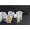 Image 2 : Hot Lemon and RCMP Mugs and (7) Milk Glass Creamer Cups