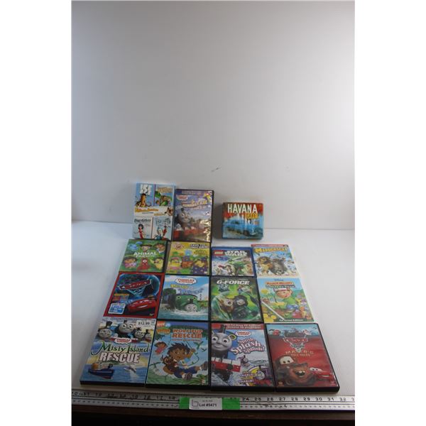 (15) DVD & Blu Ray Movies - Cars 2, Lego Star Wars and Madagascar