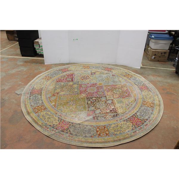 * 8FT Across Circle Rug