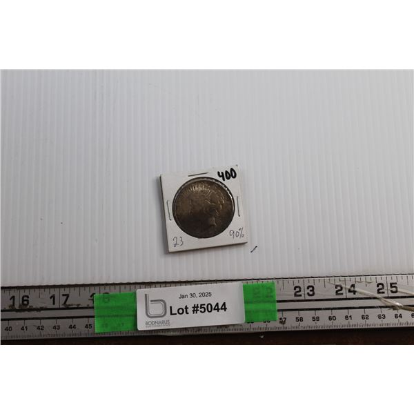 ^Antique 1923 90% Silver USA 1 Dollar Coin