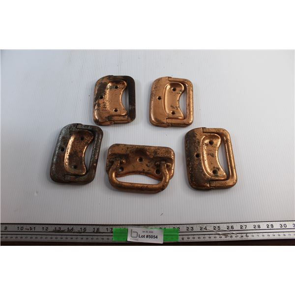(5) Copper Finish Trunk Handles