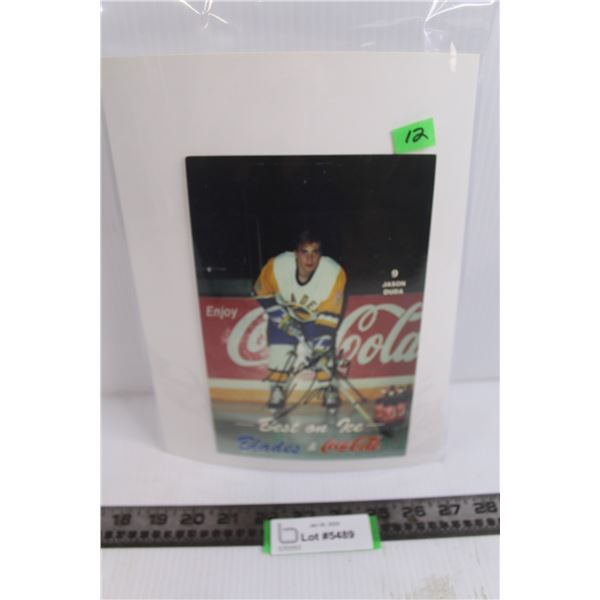 Best on Ice Autographed Photo : Saskatoon Blades - Jason Duda 5.5" x 8.5"