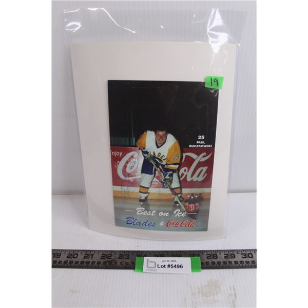 Best on Ice Autographed Photo : Saskatoon Blades - Paul Buczkowski 5.5" x 8.5"