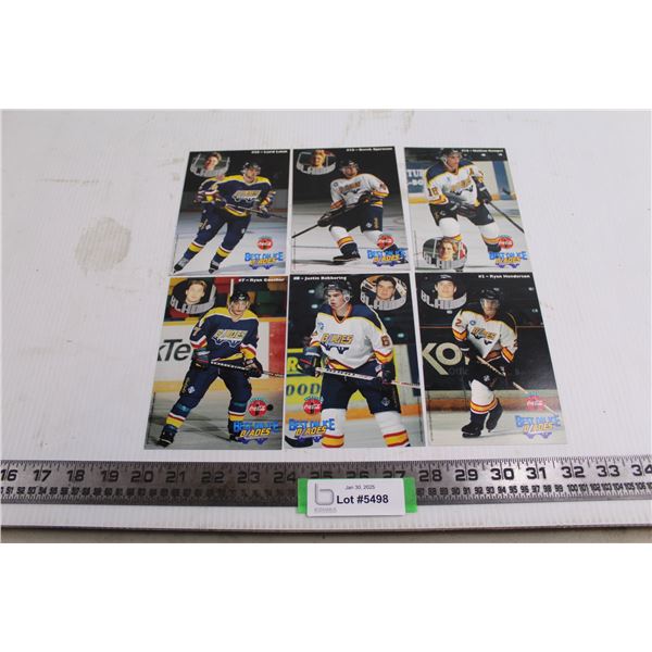 (6) Best on Ice Saskatoon Blades 4" x 6" Photos (Gaucher, Bekkering, Hendersen, Rempel, Laluk, Bjorn