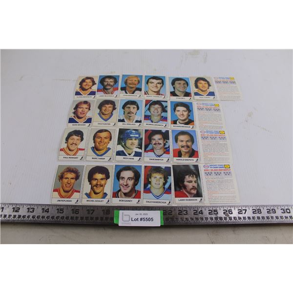 (21) Esso NHL Hockey Player Scratch Prize Game Cards from 1983-84 - Unused