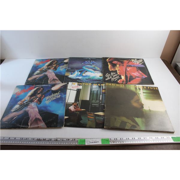 (6) Vinyl Records - Dan Hill, Wynton Marsalis and Ted Nugent