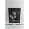 Image 1 : Framed Janis Joplin Art Print 18'' x 14''