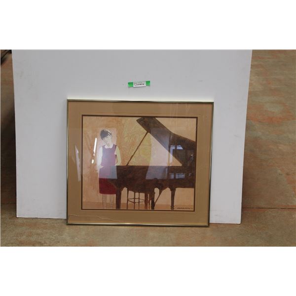 *Piano Artist Art Print 26'' x 30'' - Cracked Glass