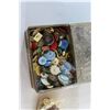 Image 2 : Brass Tin Box and Assorted Buttons