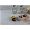 Image 5 : Porcelain Cup and Ashtray, Glass Cups, Juicer and Toy Truck
