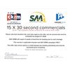 Image 1 : Voucher for 15 X 30 Second Commercials - Valued at $570 to be Used on 620 CKRM