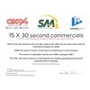 Image 1 : Voucher for 15 X 30 Second Commercials - Valued at $525 to be Used on GX94