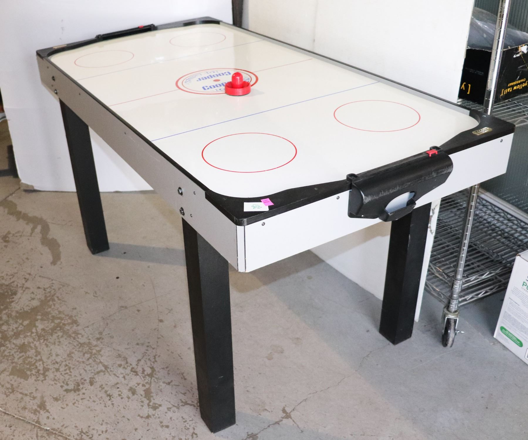 Air Paddle Table COOPER AIR HOCKEY TABLE WITH ONE PADDLE AND TWO