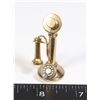 Image 1 : SMALL BRASS VINTAGE PHONE