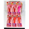 Image 1 : BOX OF HAPPY VALENTINE'S DAY PEZ DISPENSERS 1996