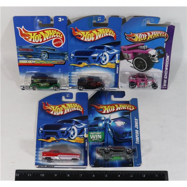 LOT OF 5 HOTWHEELS FROM 2000'S SEALED