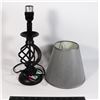 Image 1 : BLACK LAMP WITH GREY SHADE