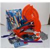 Image 1 : BOX OF MIXED HOT WHEEL TRACK AND CONTROLLERS.