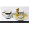 Image 2 : DRESDEN MARKED MINI TEACUP AND SAUCER