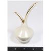 Image 1 : ARTIST SINGED IRIDESCENT CERAMIC MINI VASE