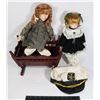 Image 1 : X2 VINTAGE DOLLS AND DOLL CRIB