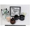 Image 1 : FLAT OF HOME DECOR, MOSTLY CANDLE HOLDERS