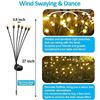 Image 2 : 8 Count Solar Lights Outdoor Waterproof IPX5, Solar Garden Lights, Wind Swaying Lights,Firefly Light