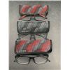 Image 1 : Foster Grant 3ct Reading Glasses and Cases (2.00)