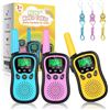 Image 1 : AILUKI 3pcs Walkie Talkie Kids Toys 4KM Range Radio 8 Channels 10 Ringtones with Flashlight LCD Disp