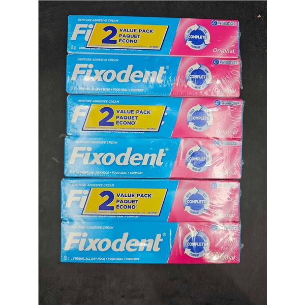 Fixodent Original Denture Adhesive Cream (6 x 68g)