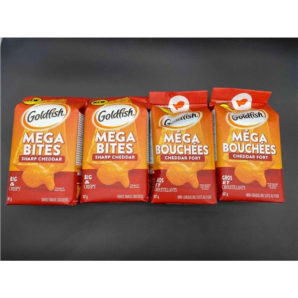 Goldfish Mega Bites, Sharp Cheddar 4x167g