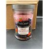 Image 1 : Tuscany Candle Premium Marbled Wax Fruit Smoothie Juicy Strawberries, Blueberries & Rasberries 18OZ 