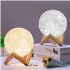 Image 1 : Planet Lamp By 3d Technology, Mayround 3D Full Moon Lamp, 15cm/5.9 Inch LED Lunar Moon Night Light M