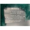 Image 2 : Mox Chateau Faux Fur Animal Shaped Rug (Turle) 24in/po x 37.5in/po (60cmx95cm)