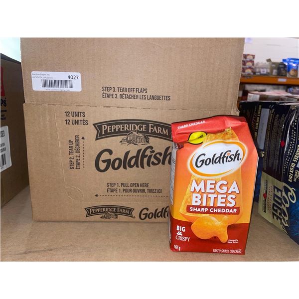Goldfish Mega Bites Sharp Cheddar 12 x 167g